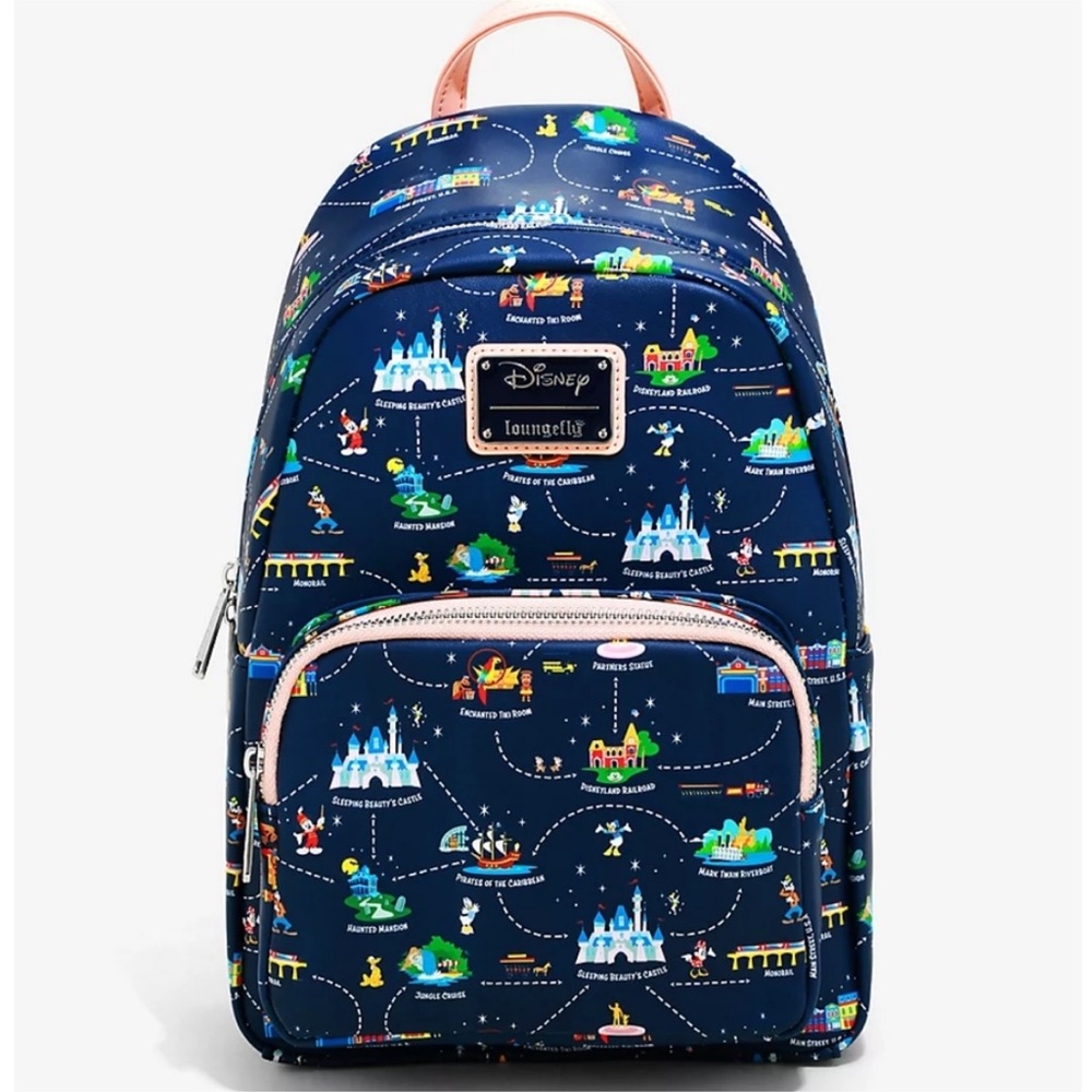 Loungefly Disneyland 65th Anniversary Map Backpack
